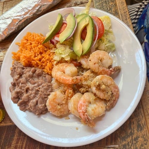 Camarones Al Mojo De Ajo.