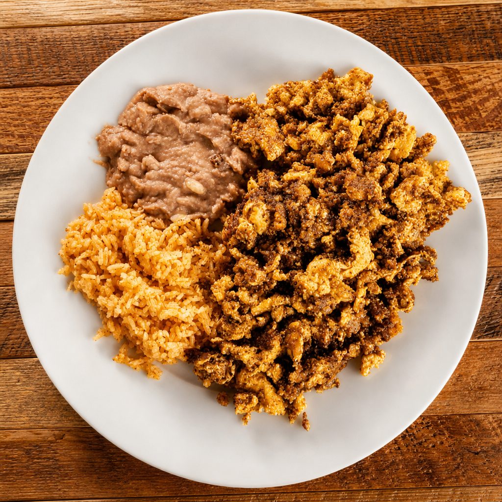 Chorizo Con Papa Y Huevos.